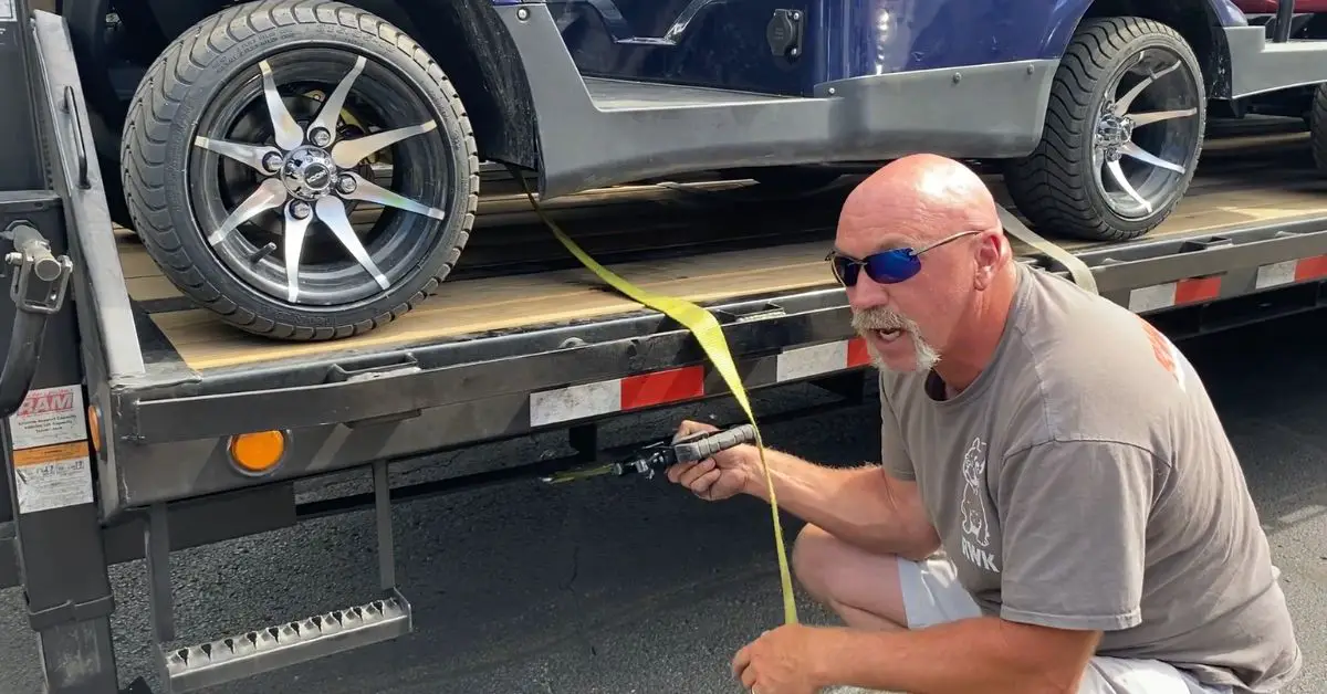 How To Tie Down A Golf Cart On A Trailer: Mastering Trailer Transport